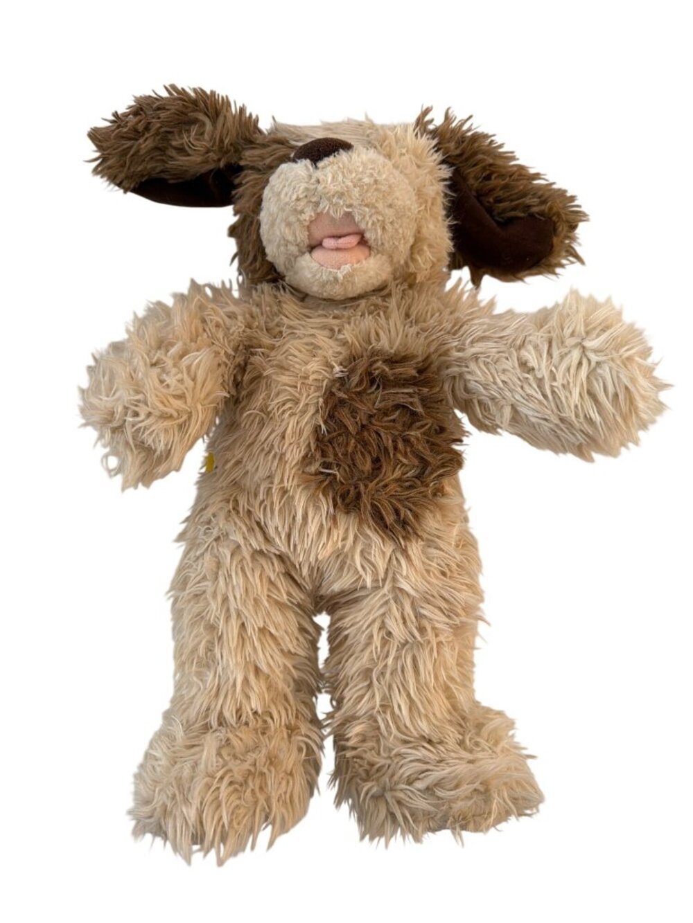 Build-A-Bear Workshop Plush Floppy Ear Dog Tan & Brown Stuffed Animal 14"